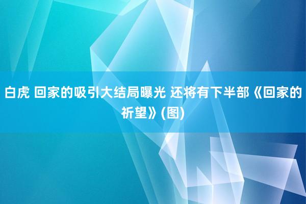 白虎 回家的吸引大结局曝光 还将有下半部《回家的祈望》(图)